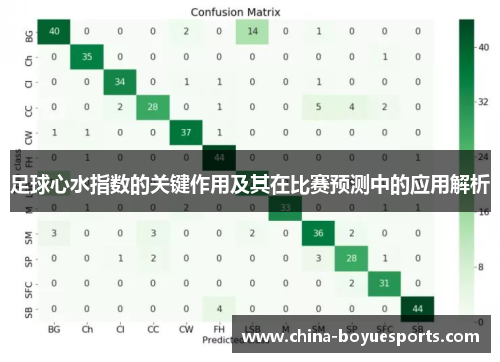 足球心水指数的关键作用及其在比赛预测中的应用解析